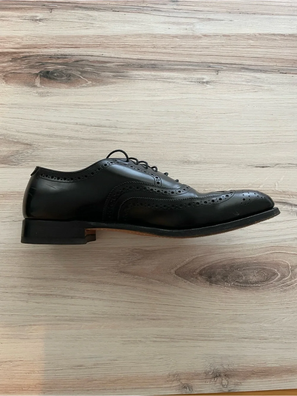 Johnston & Murphy Men’s Black Leather Wingtip Oxfords Size 9.5